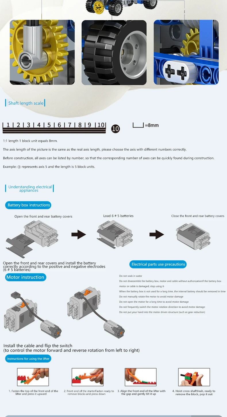Mechanical Power Building Blocks 77 In 1 Exercise Children's Handson