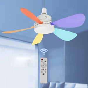 Modern Indoor Led E27 Ceiling Fan Lamp Chandelier and Bedroom Ceiling Fan Light for Home