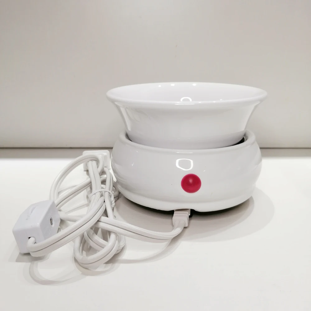Typical Popular Electric 2 In 1 Ceramic White Candle Tart Wax Melt Burner Wax Melter For