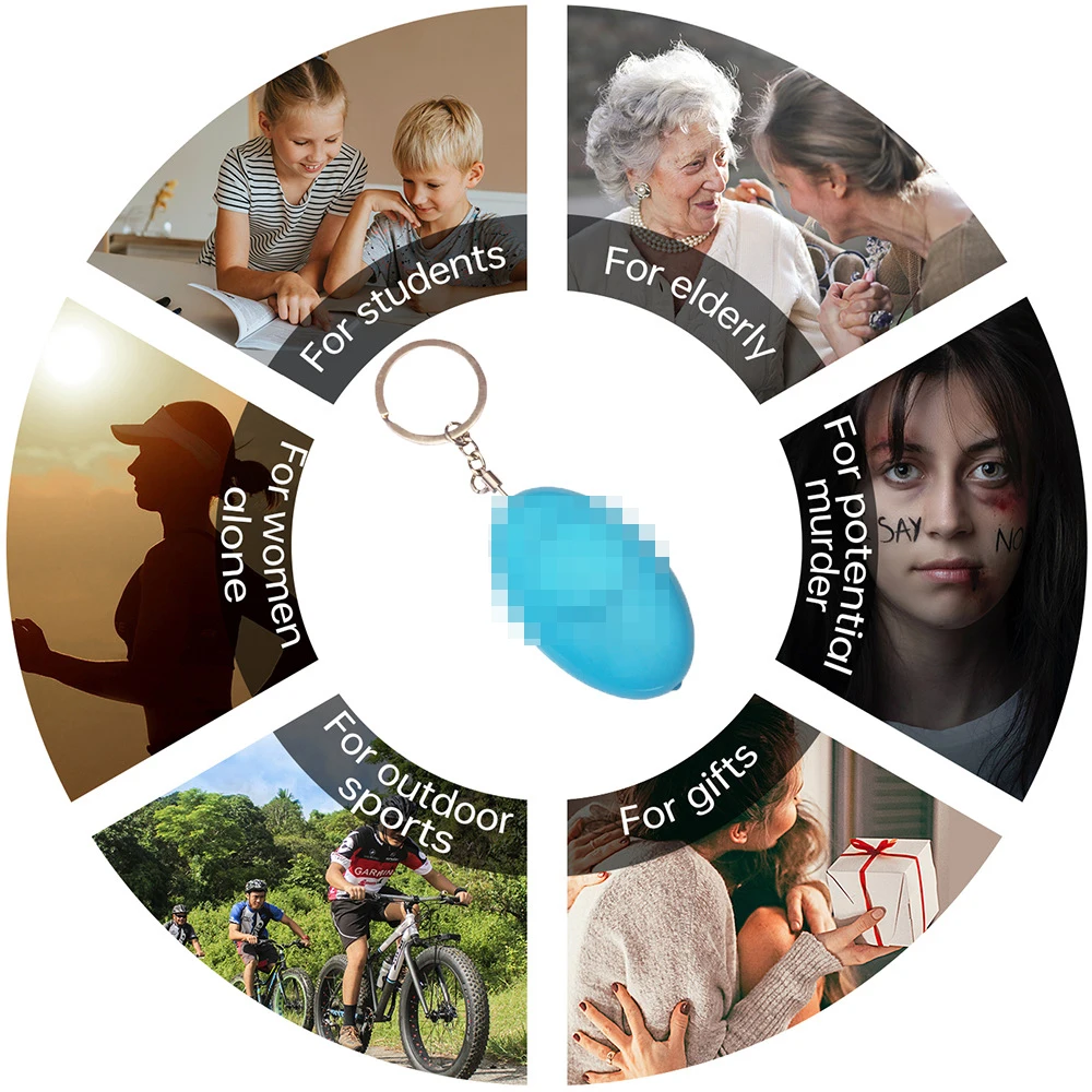 Wholesale Women Self Defense Gadgets Folding Hidden Key Shape Pocket Keychain Supplies Woman