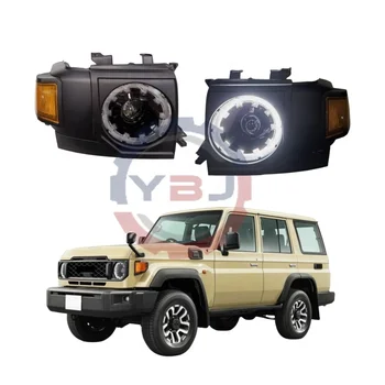 YBJ car accessories bumper lamp for TOYOTA Land cruiser LC79 FJ79 76 70 SERIES 2007-2021 Upgrade to 2024 STYLE LED HEADLIGHT