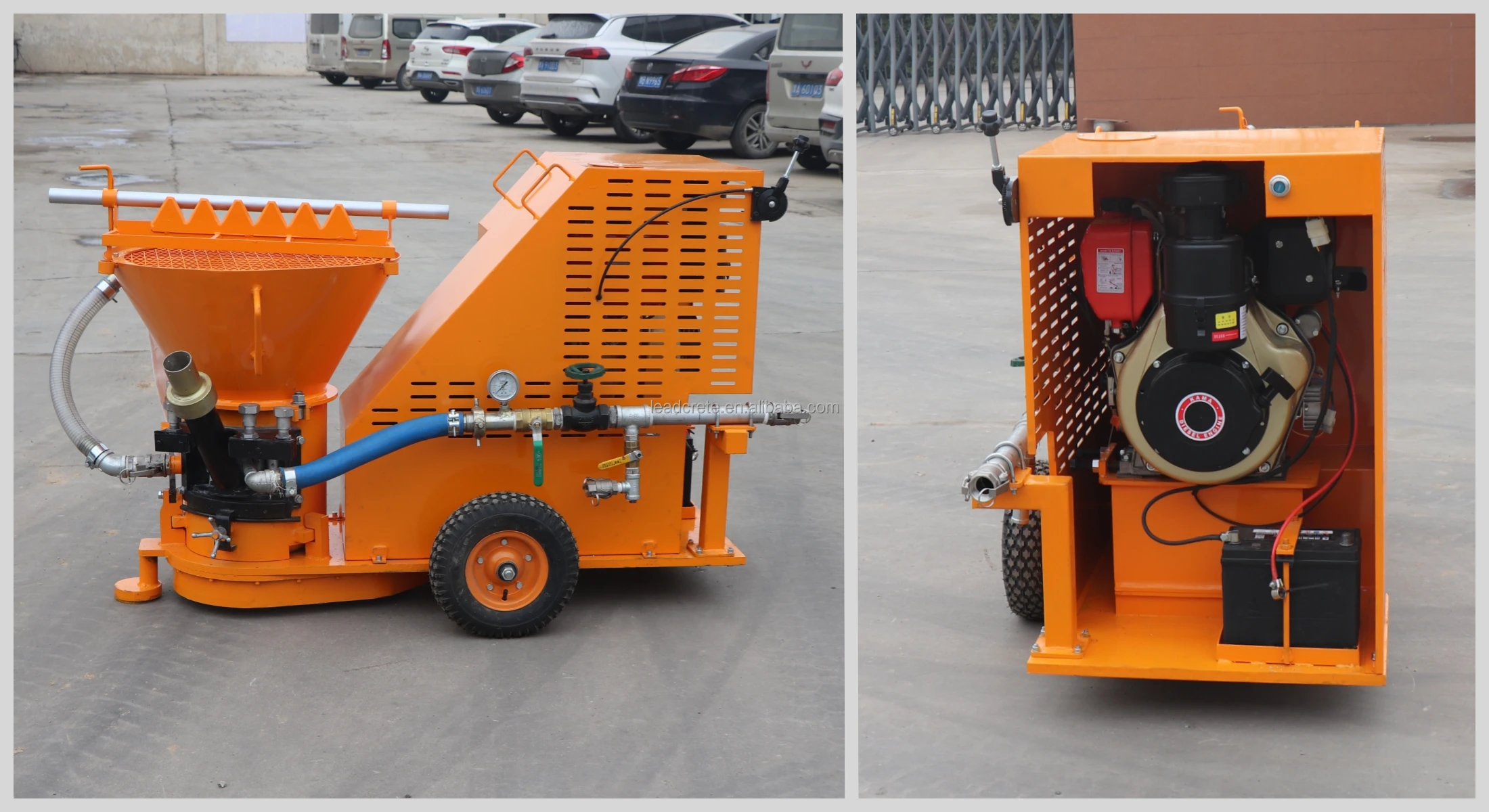 Dust Collector Dry Mix Shotcrete Gunite Refractory Machine Concrete ...