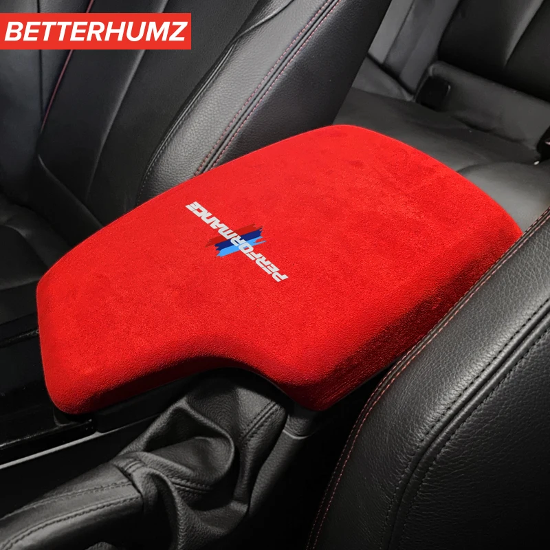 per alcantara avvolgere pelle auto bracciolo scatola pannello abs copertura  per bmw f30 3 serie m prestazioni adesivi decalcomanie 2013-2019 interno