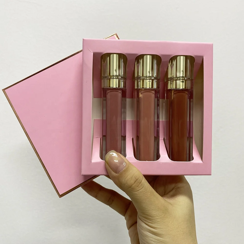 Долговечная коробка на заказ в наличии подарочный набор блеска для губ