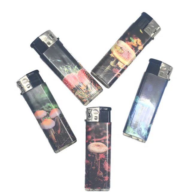 Electronic Refillable Recyclable Gas Lighter with Smoke Watch Convenient Refill Valve