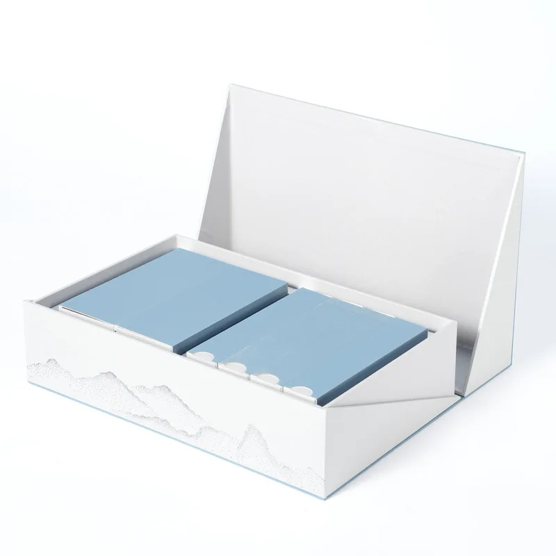 HOT Luxury Magnetic Gift Box Matt Lamination Packaging Ribbon Folding ...