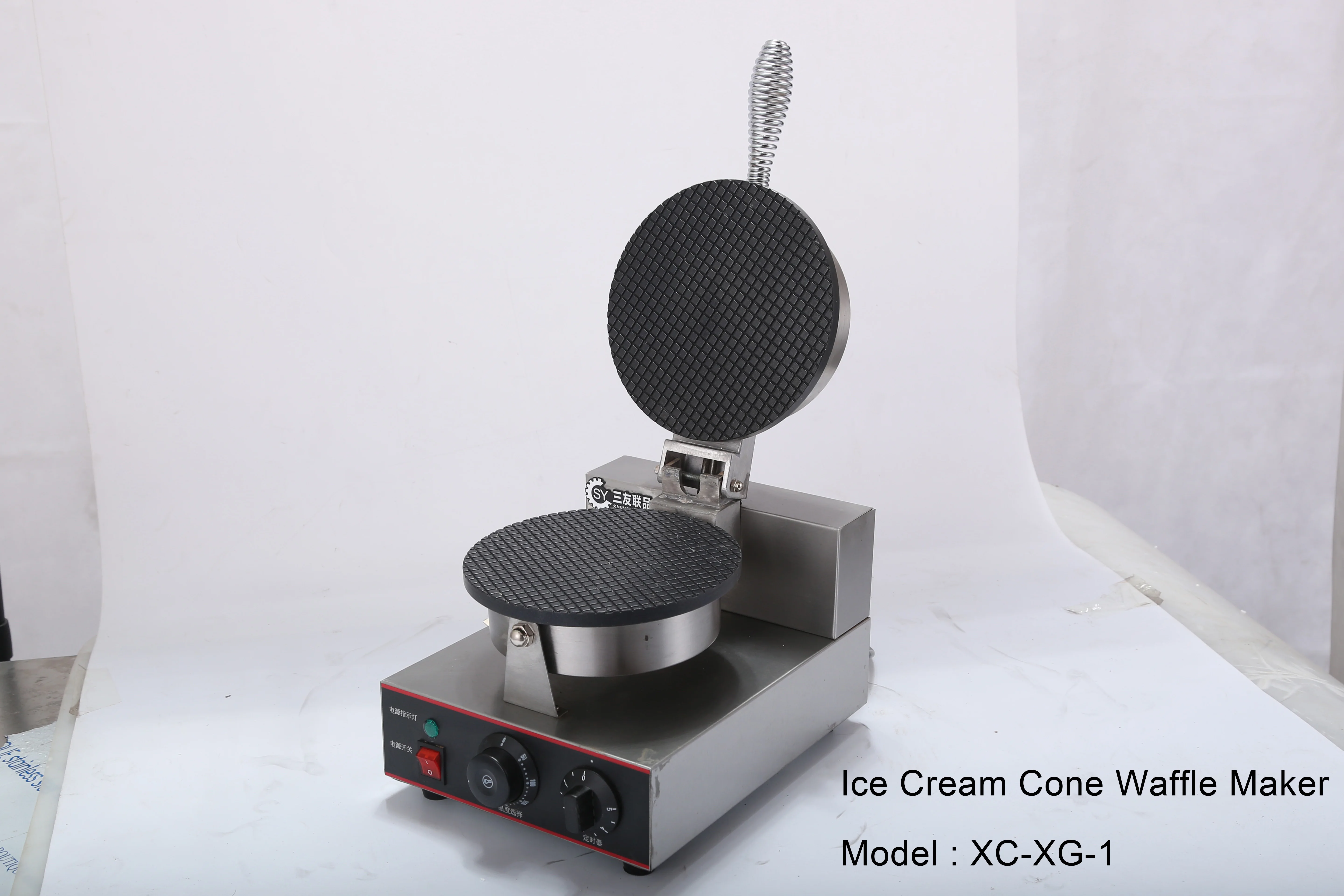 Commercial Electric Ice Cream Waffle Cone Baker Maker Machine Waffle