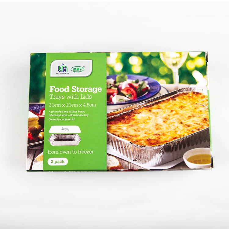 product tia ca76 microwave applicable 2400ml take away food container bowl individual foil container with lid-7