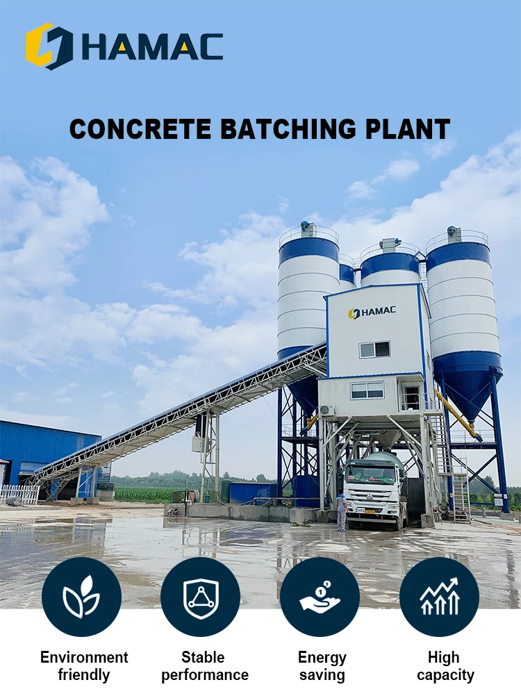 2023 Hamac 30 Cubic Meters Mini Ready Mobile Concrete Batching And ...