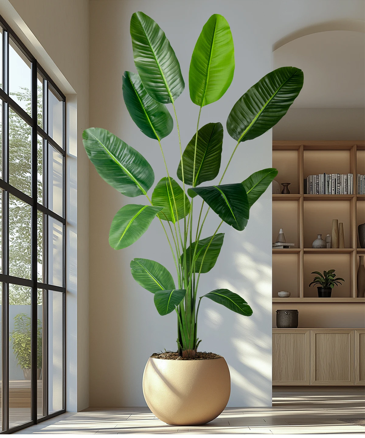 product artificial plants travelers banana palm trees indoor decorative faux plants home hotel garden decor-13