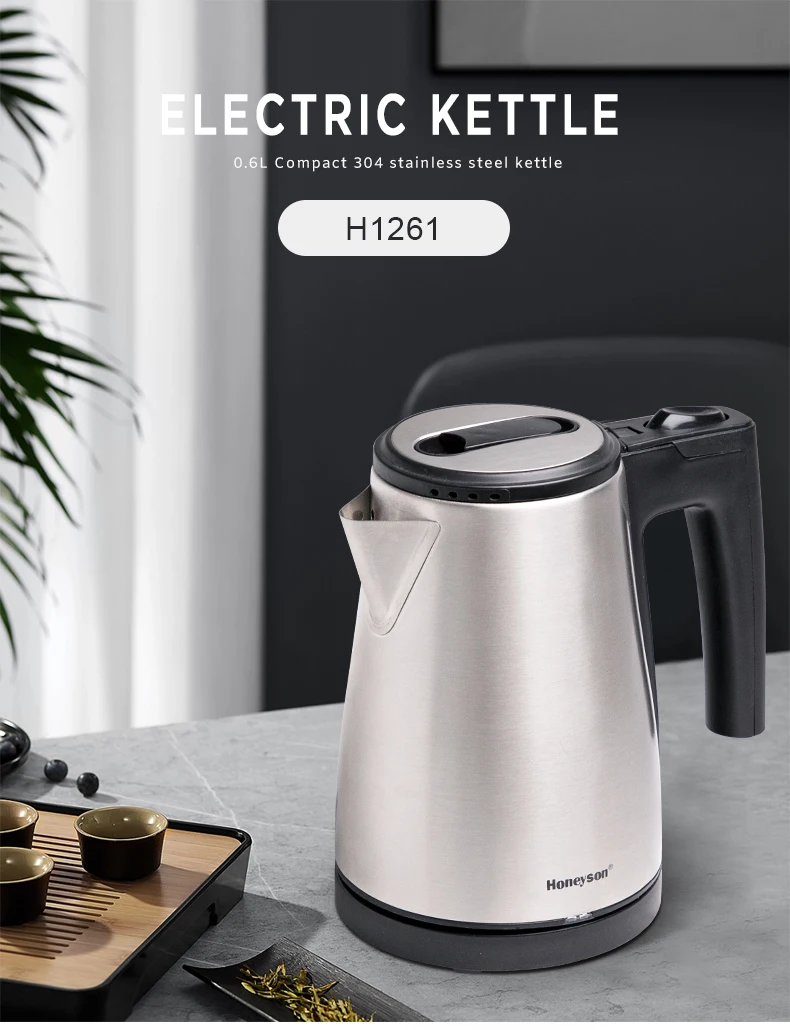 hotel 0.6L cordless hot water mini electric water kettle electric