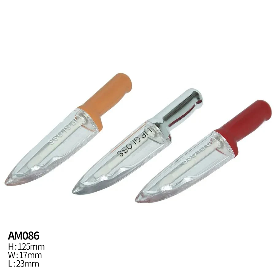 Knife Shaped Lip Gloss Tube Strange Shaped Lip Gloss Tube Empty