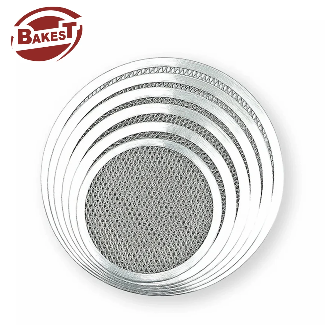 Hot Selling Non Stick Pizza Pan Round Pizza Baking Tray with Holes for Home Restaurant Kitchen Baking Tools