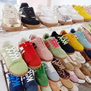 BSCI/Smeta/Sedex/HIGG/GRS Custom Design Fashion Trend Women Flat Sneaker Shoes Lady Girl Casual Walking Styles Flat Shoes