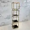 Oro lucido + marmo bianco
