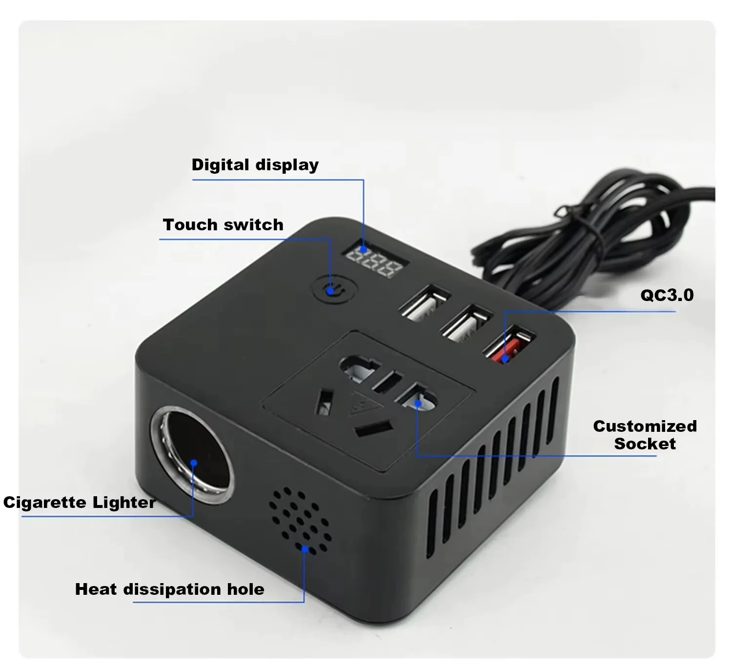 12V 100W DC to AC Power Inverter Charger - Image 5