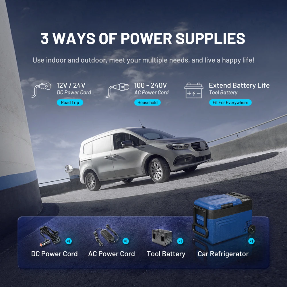 Alpicool WTW20 Customized WTW20 Wheel Mini Refrigerator Freezer Portable Automobile Travel Cooler for Car Outdoor Use