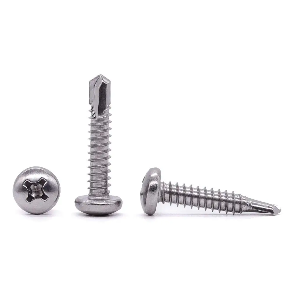 304 stainless steel round head self tapping small screws M1 M1.2 M1.4 M1.7 M2 M2.3 factory