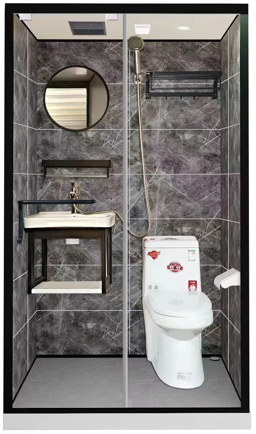 Integrated Modular Bathroom Pod - Luxurious Prefab Shower Unit with ...