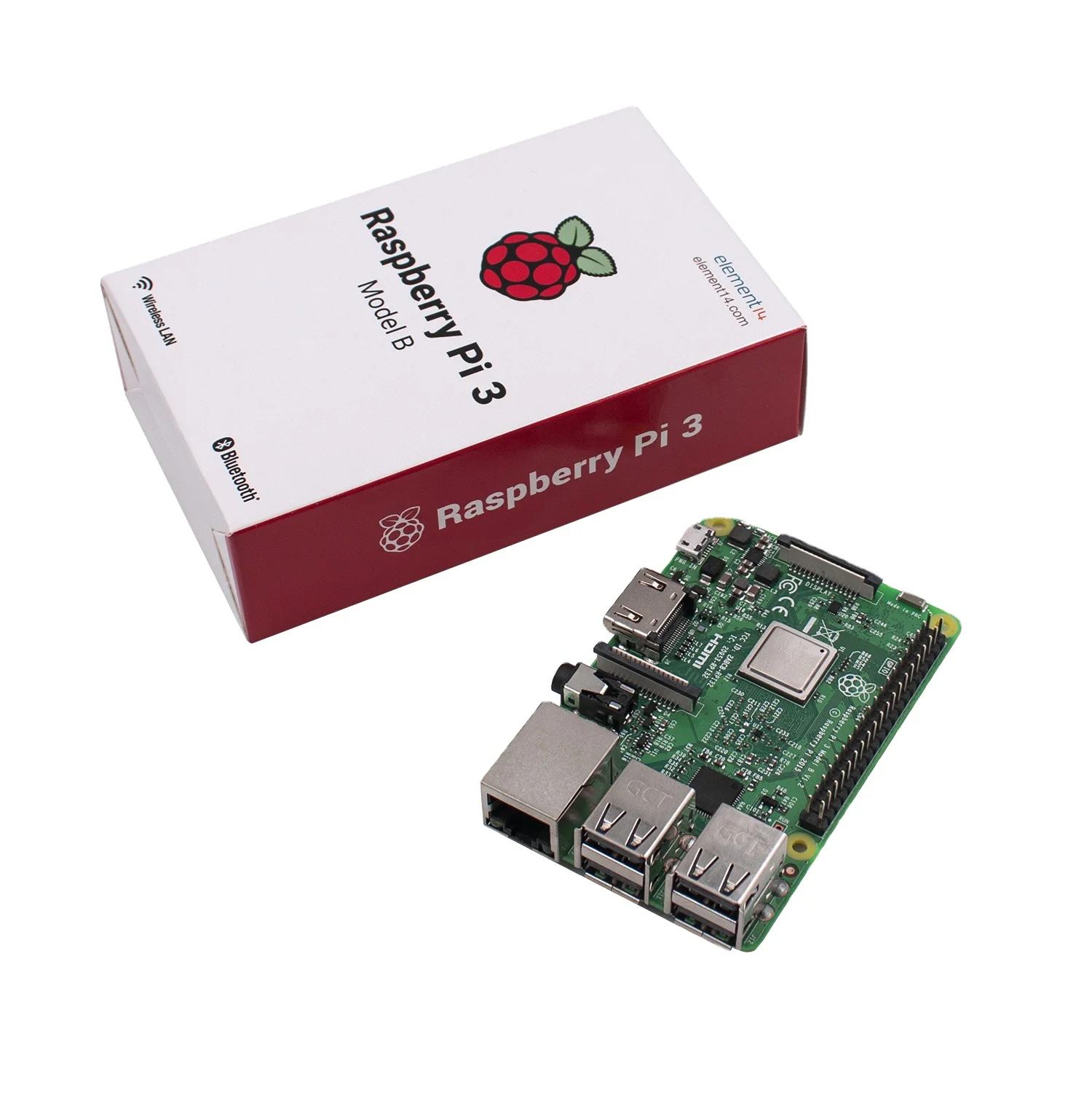 Source for Raspberry Pi 3 Model B Development Board WiFi and Blue