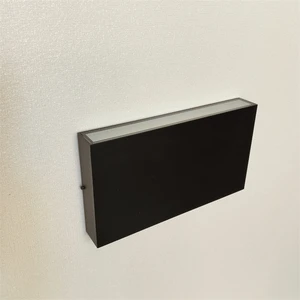 Factory CustomMatte Black Outdoor Sconce LED Waterproof Modern Style for Garage Porch Exterior Wall With Square Shape High Lumen