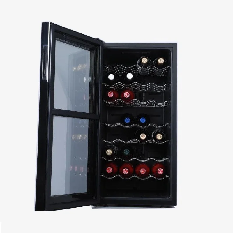 Smart Touch Control Dual Zone Wine Cooler Fridge With Glass Door Small Household Electric Free-Standing for Outdoor Car Hotel