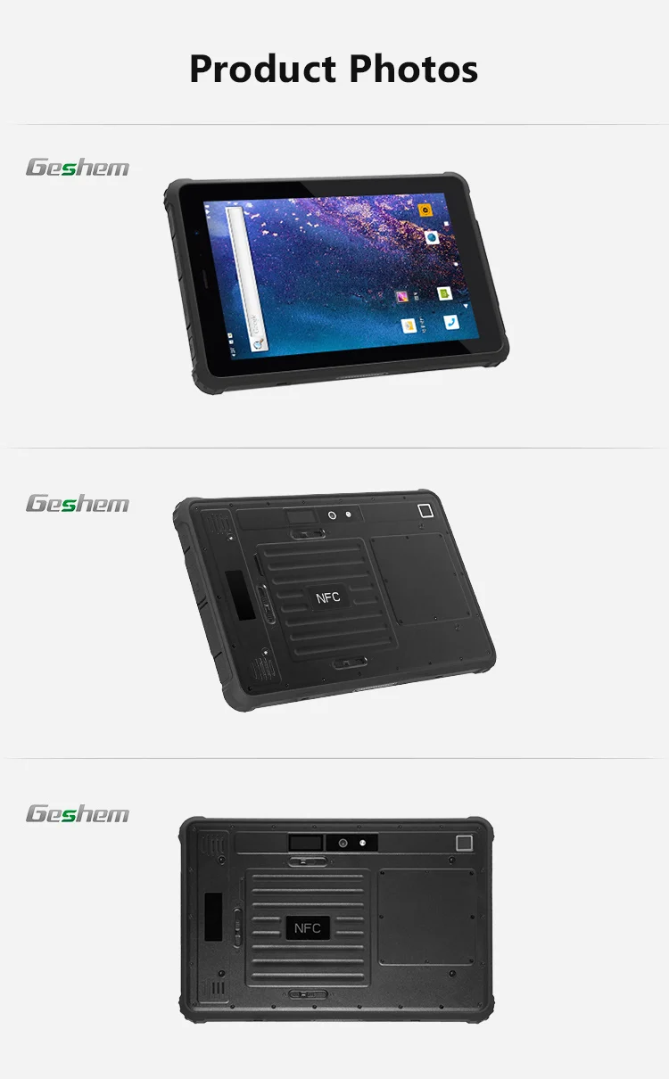 Rugged Android Tablet Barcode Scanner 10 Inch Handheld 4G LTE Android Rugged Tablet 1000Nits Sunlight Readable Ip67 Waterproof Nfc Rfid Reader 1D 2D Barcode Scanner