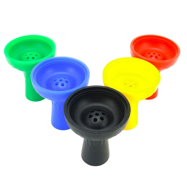 Silica Gel Hookah Accessories 7 Holes Hookah Head Shisha Silicone Hookah Bowl