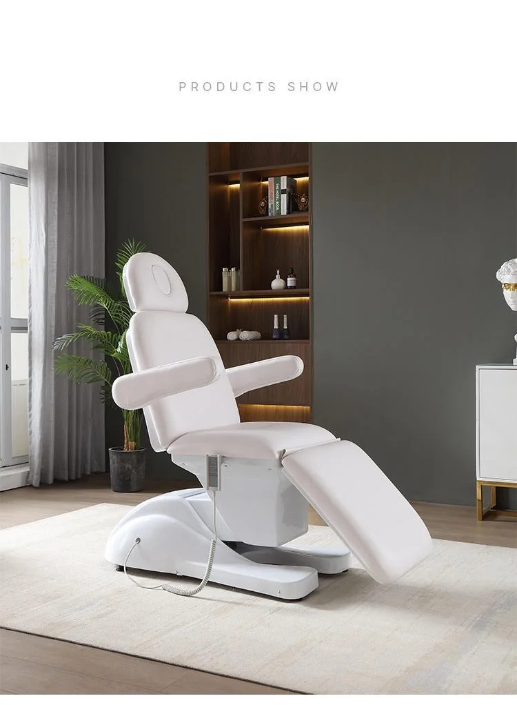 Electric 3 4 Motor Electric Table Podiatry Saloon Chair Medical Couch Treatment Beauty Salon Chair Massage Facial Chair Bed