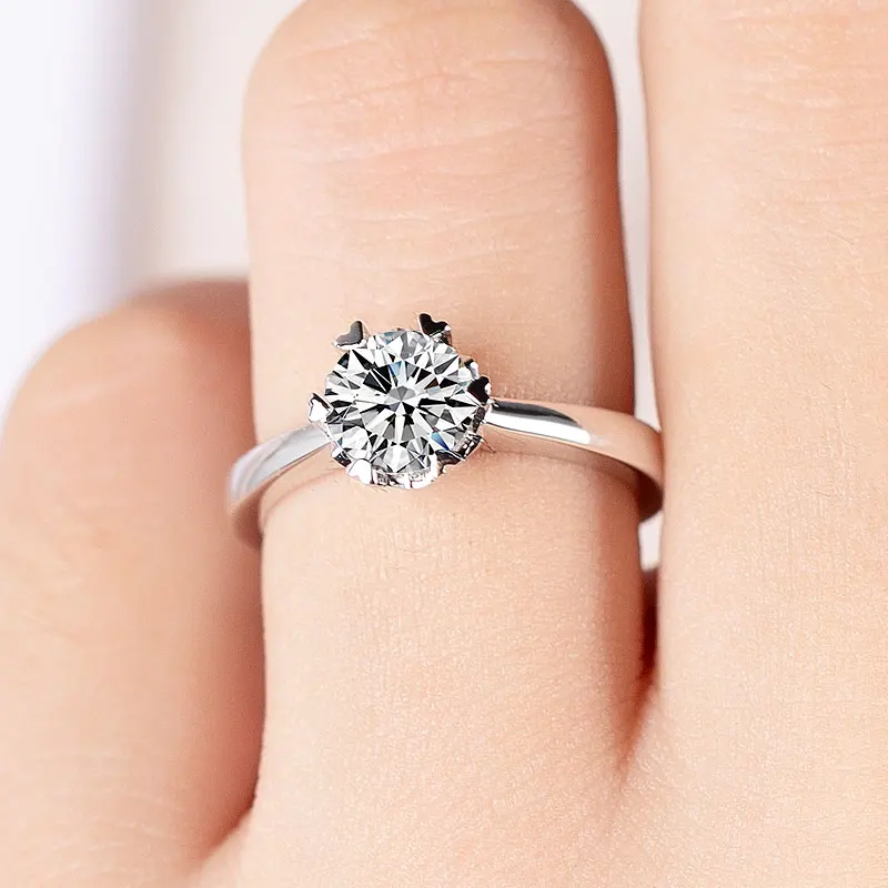 Shop Our Ice Crushed Cut CZ Diamond Ring Reddit Hot Sell