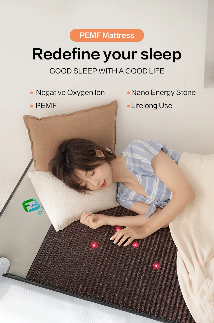 Low Pemf Therapy Mat Amethyst Stone Crystal Pemf Only Mat With