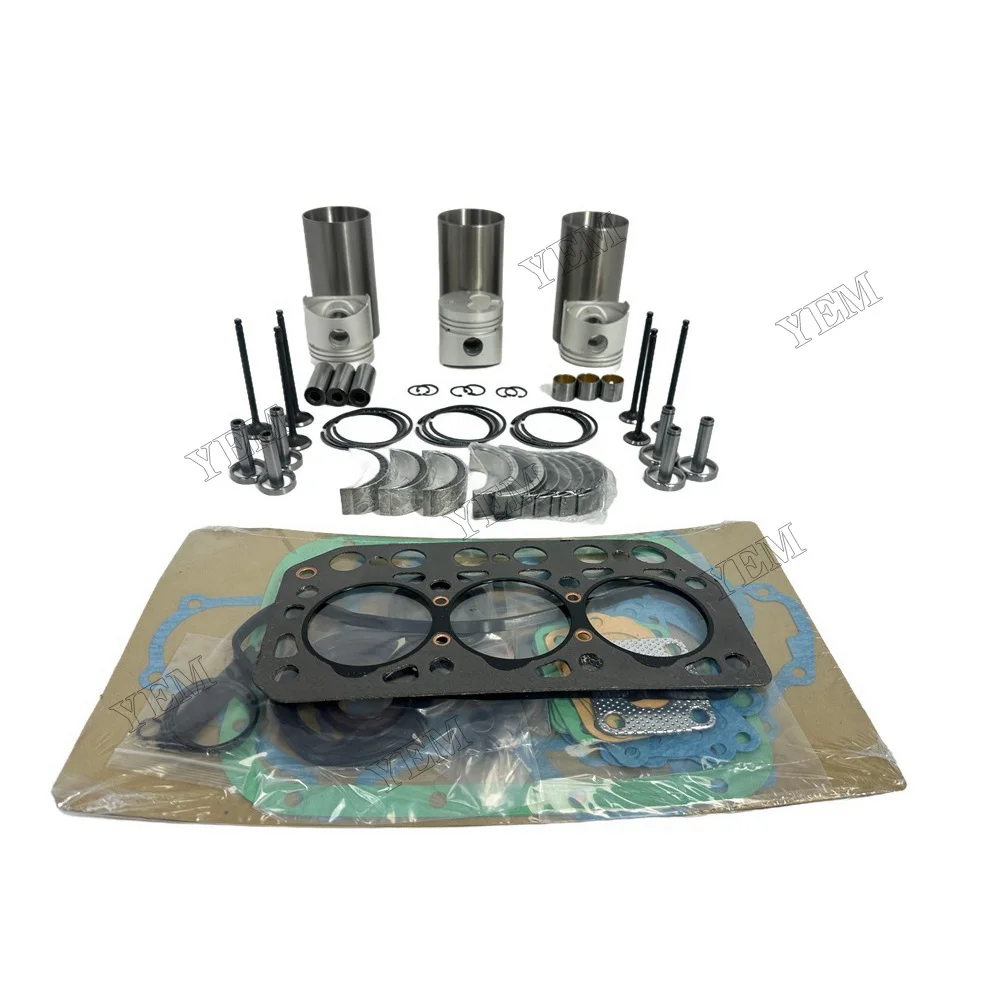 Rebuild Overhaul Repair Kit With Valves Engine Bearings Liner Piston Rings Full Gasket Kit for Mitsubishi K3E Engine Parts