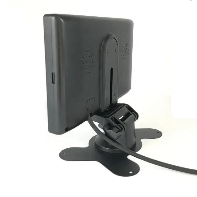 With Remote Control and Stand 7 Inch TFT LCD Color Monitor 1 Video Audio Input 1024X600 Car Rear View Monitor VCR DVD TV Monitor