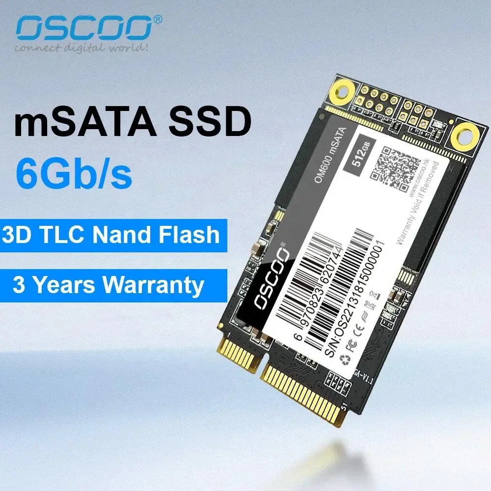 OSCOO Internal MSata SSD 128GB 256GB 512GB 1TB 2TB Solid State