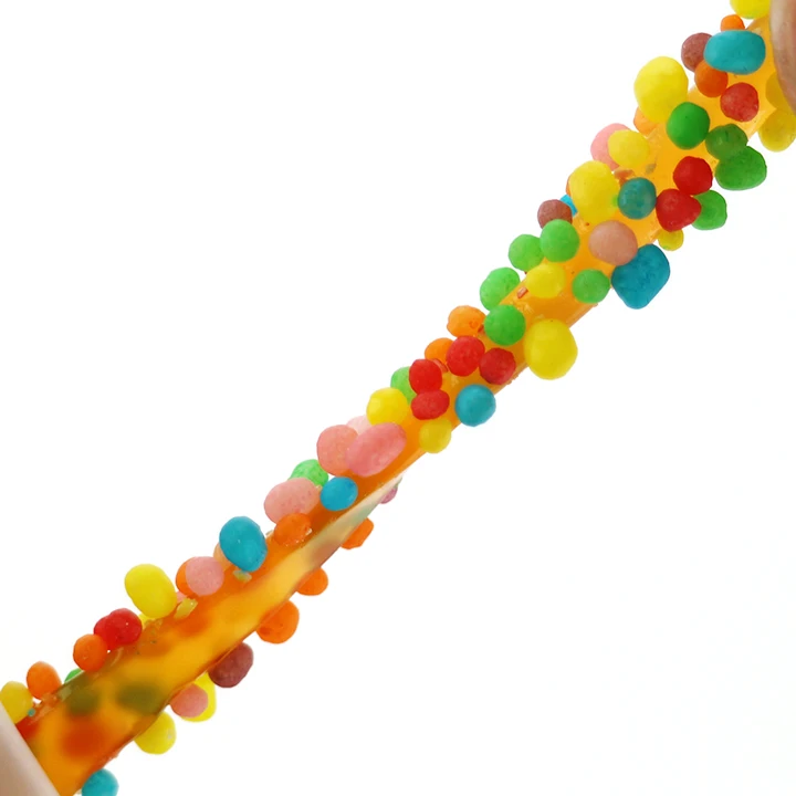 candyページ Supply 8g Rainbow candy sour chewy roll gummy rope with mini