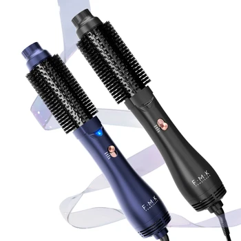 Ionic Technology 1000W LED Light Hot Air Brush Electric Hair Brushes with DC Motor