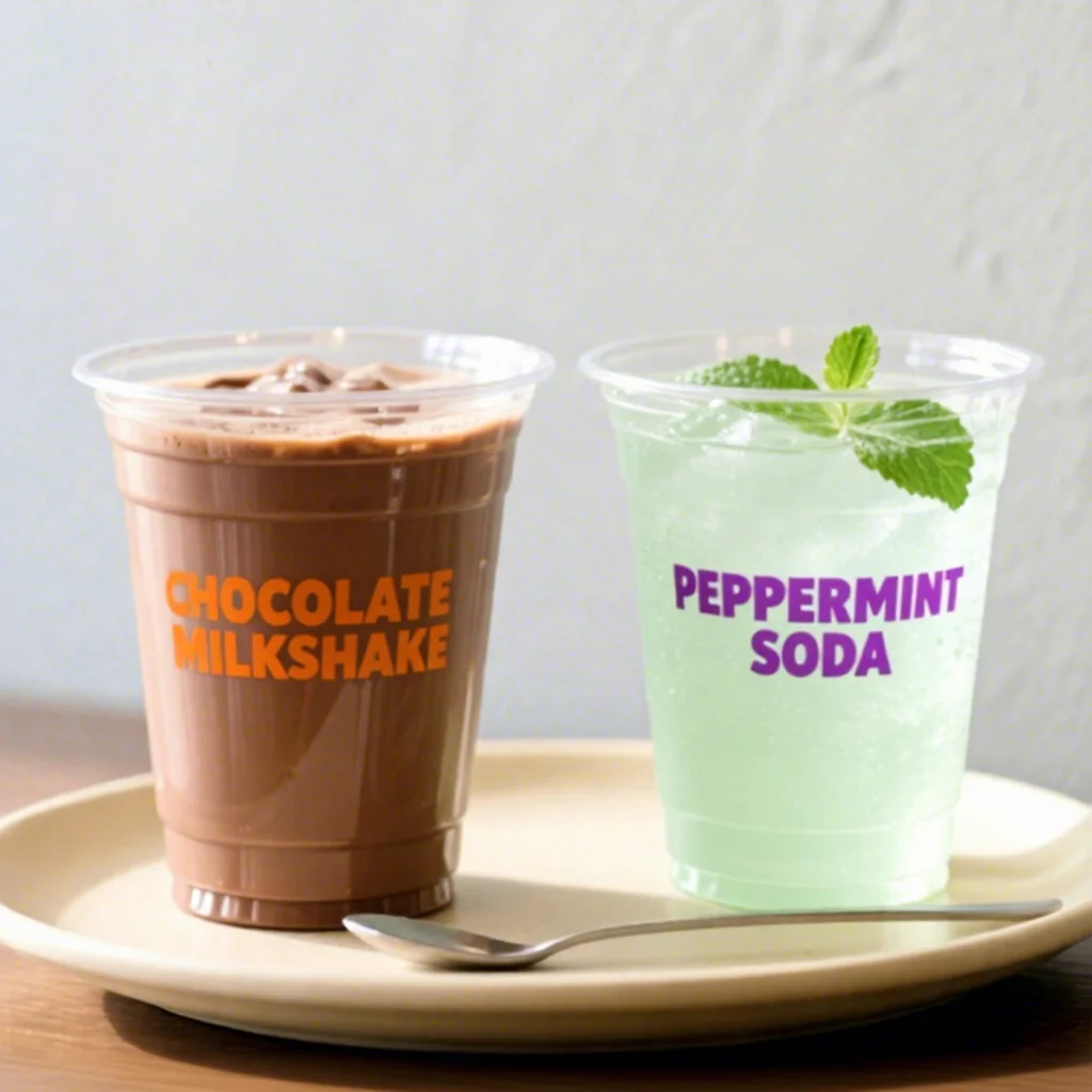 Индивидуальные одноразовые пластиковые стаканы с отдельно упакованными трубочками