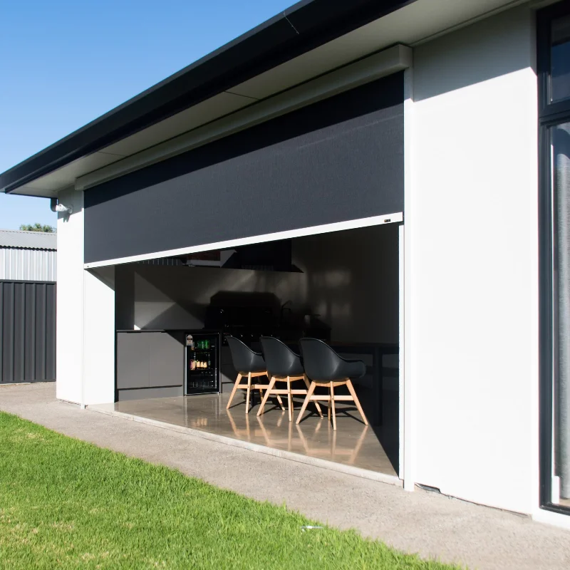 Motorized Electric Patio Screen Outdoor Motorized Outdoor Blinds ...