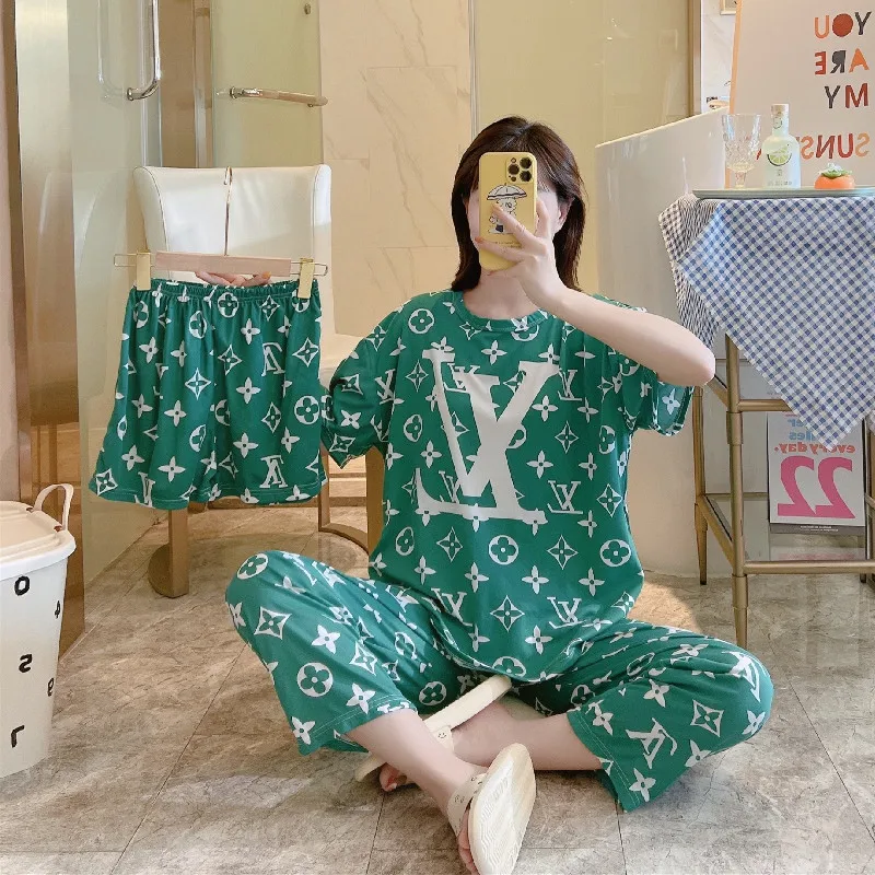 Foreign Trade Pajamas Korean Style2022New Pajamas Women's Summer