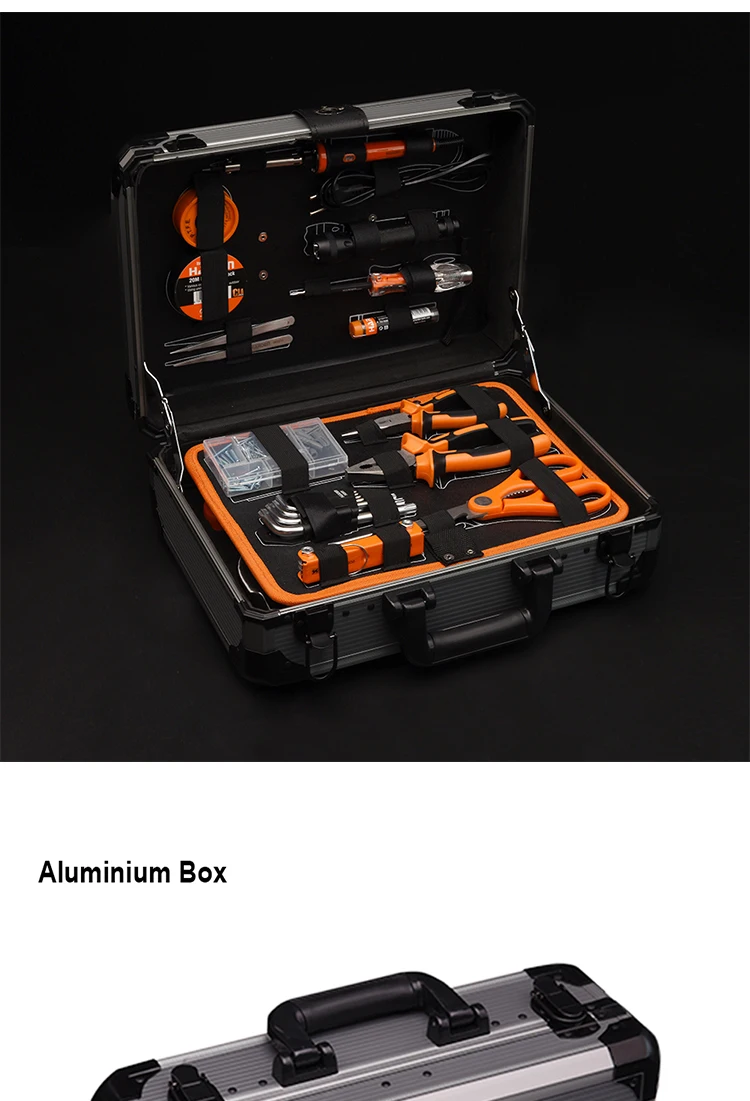 Harden Professional Germany Design 155pcs Aluminium Hand Tool Set with Aluminium Case
