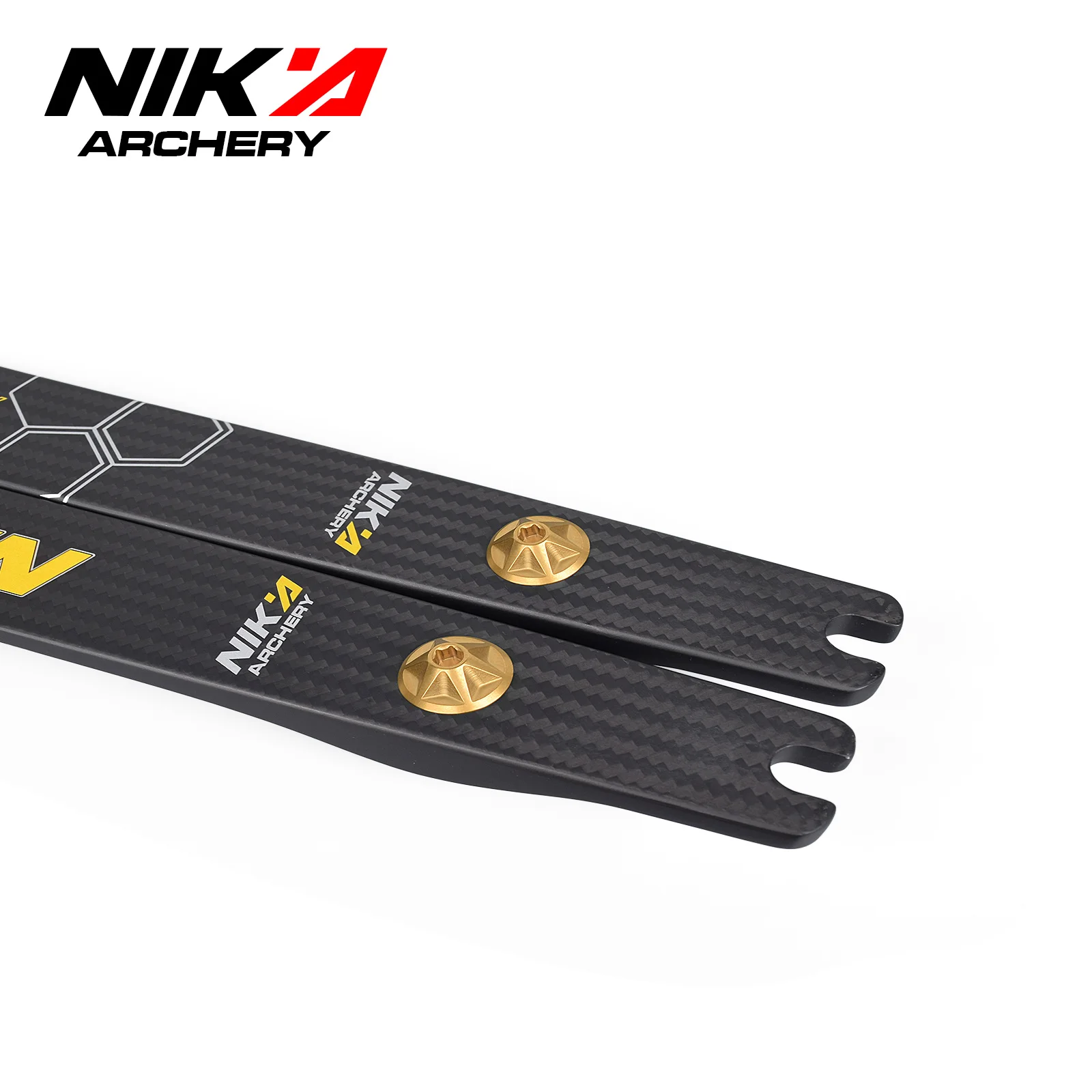 Paire De Branches Arc Recourbé Nika Archery N3 Carbone 68"-70" - Neuf En Emballage