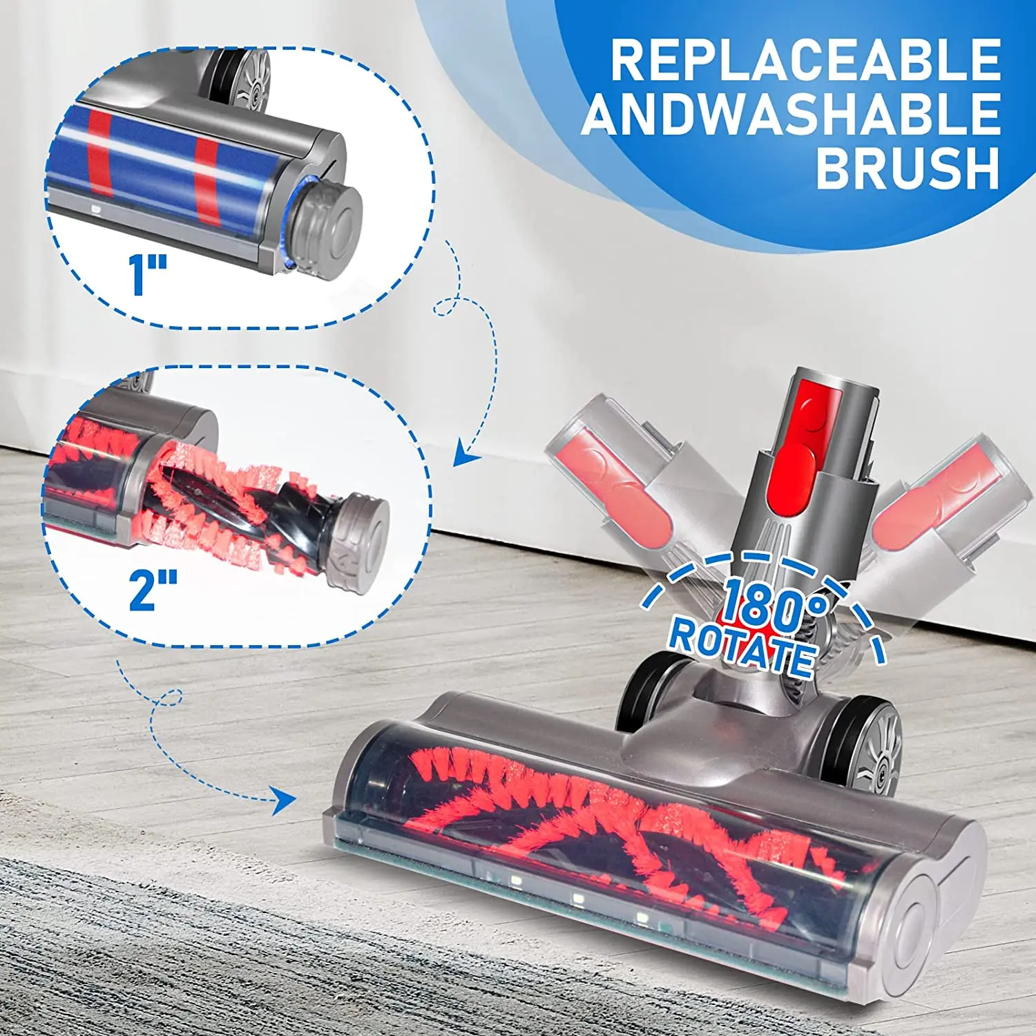 Dysons V7 V8 V10 V11 V15 Vacuum Cleaner Parts Led Headlight For Alston