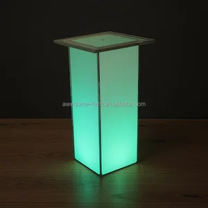Modern LED Lighting Coffee Cocktail Table Outdoor Acrylic Color-Changing Remote Control for Bar Furniture Home Office School