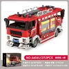 66061 double cab tunnel fire truck-2713 pcs