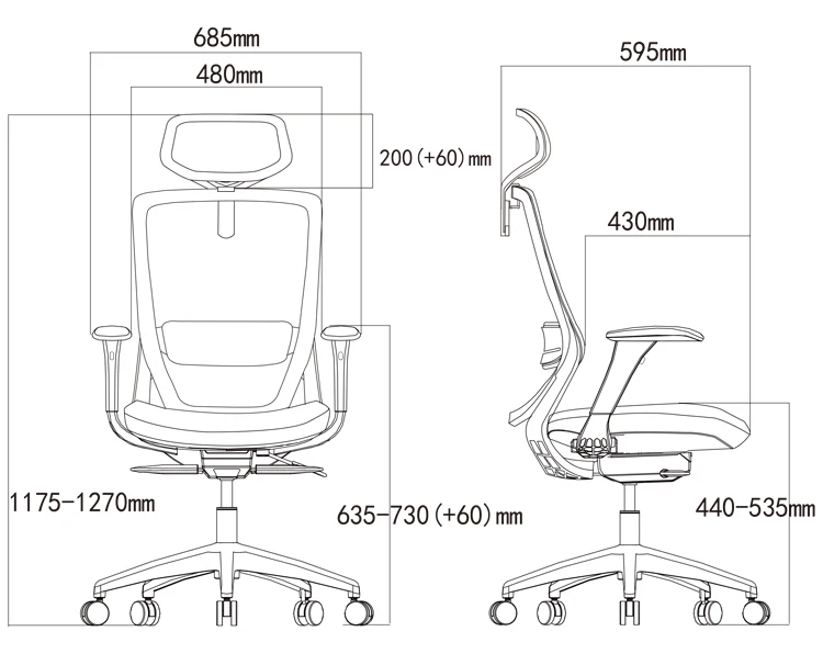 Mesh Staff Office Chair details