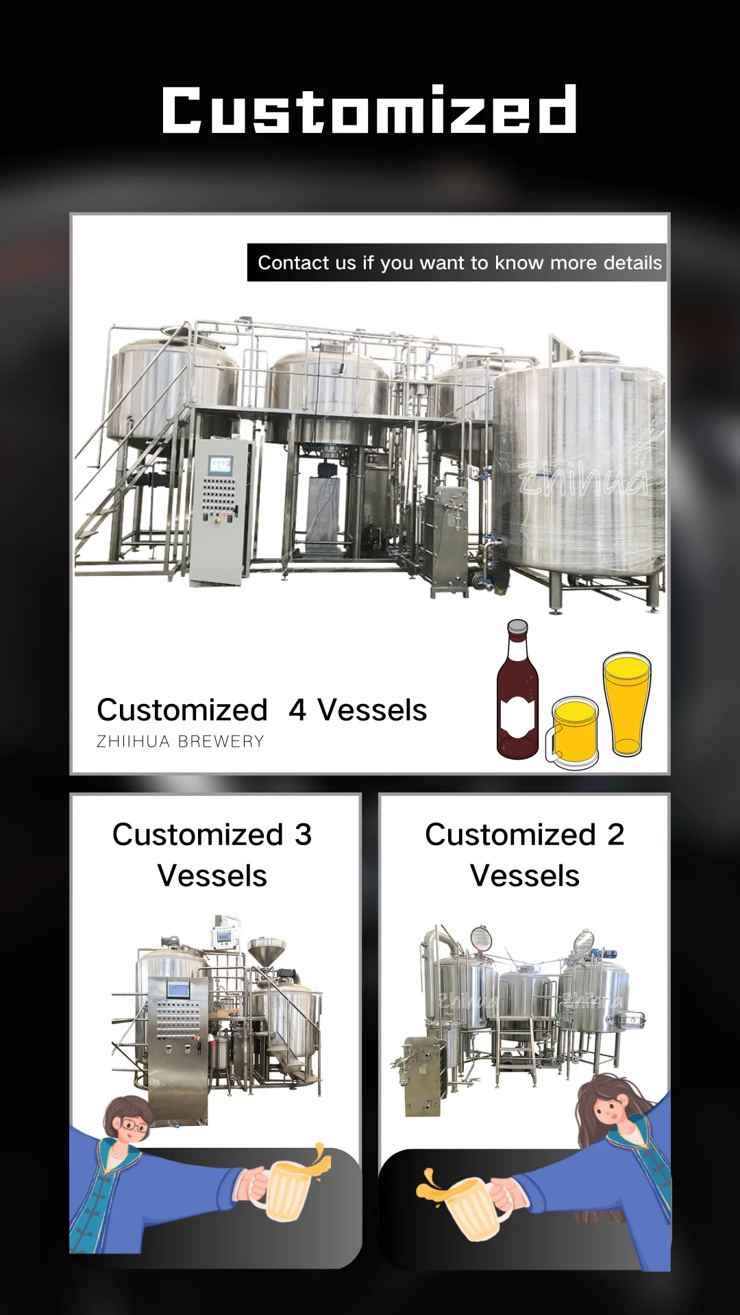 High Quality Beer Pilot Brewing System Nano Brewery/ Brewing Equipments