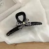5# Black Leopard Bow Grab Clip (Gold Standard) 13cm