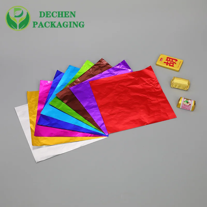 Affordable Wholesale Aluminium Paper Packaging Aluminum Foil Chocolate Wrapping Paper