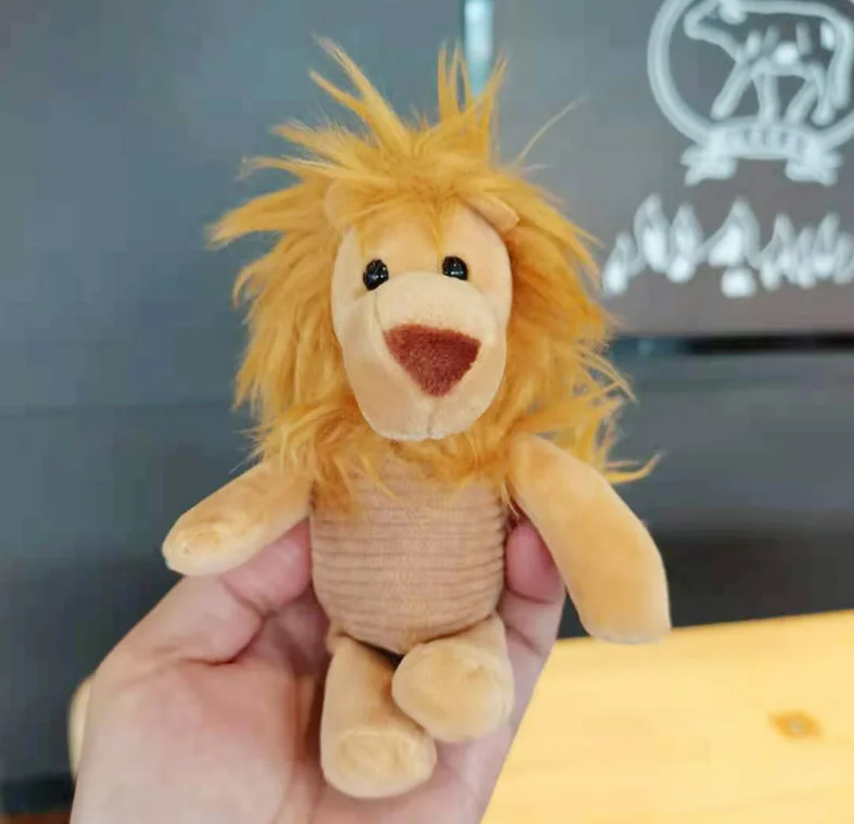 Small lion plush toy pendant key popular chain cartoon