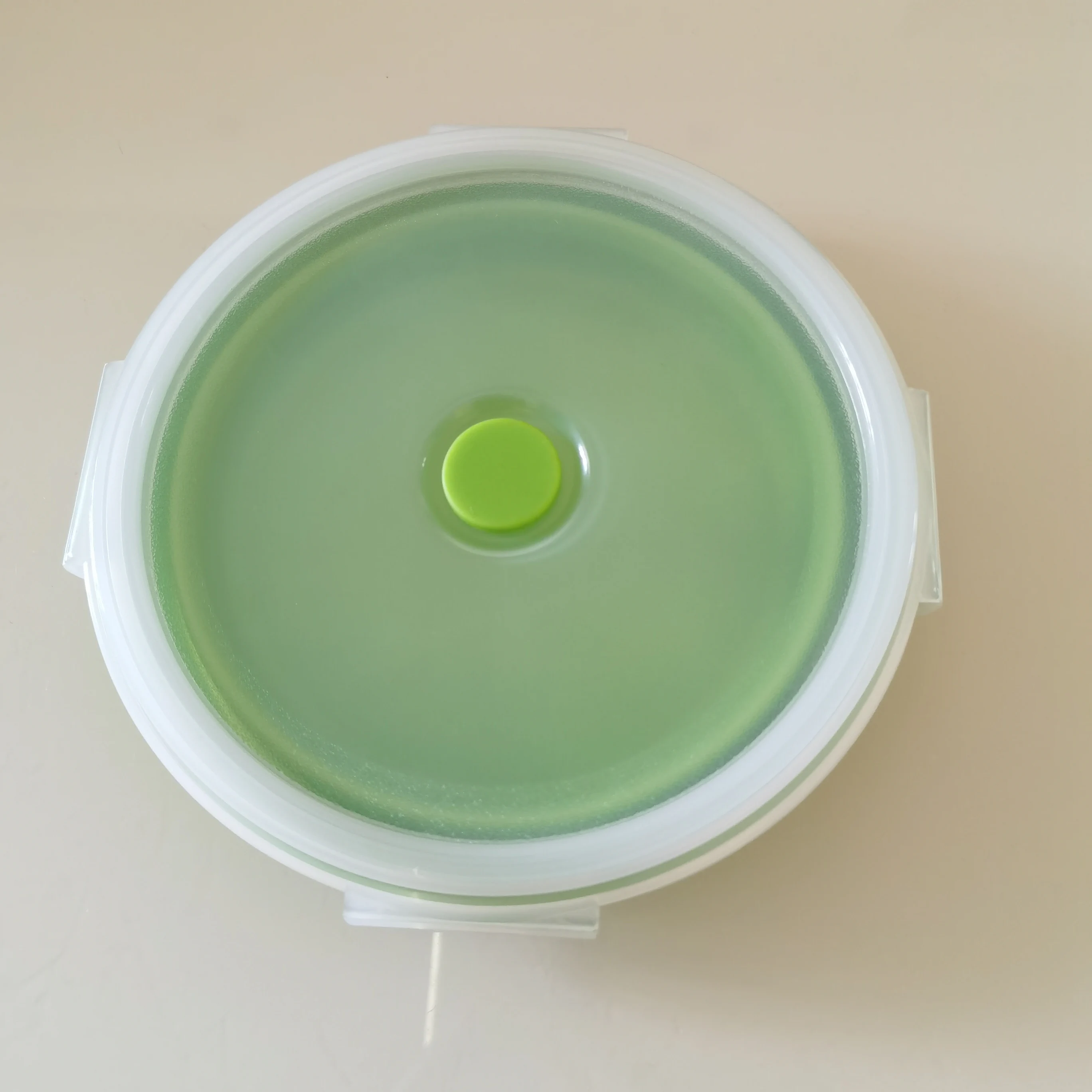 Cheap Custom Cute Collapsible Large Decorative Silicone Fruit Bowl With Lid